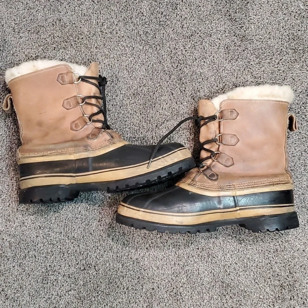 Sorel Men Vintage Kaufman Canada Insulated Saltwater Duck Boots shoes sz 14